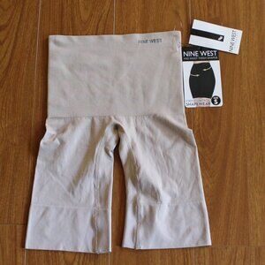 NWT NINE WEST~Intimates Mid Waist Thigh Shaper Firm control Shapewear size Small